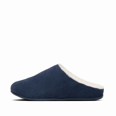 Fitflop Chrissie Shearling - Hausschuhe Damen - Navy (MRS315426)